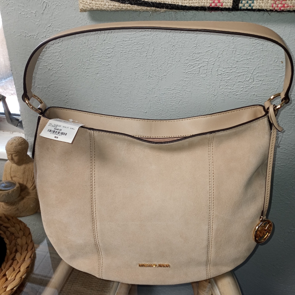 Michael Kors Suede Brooke Bag